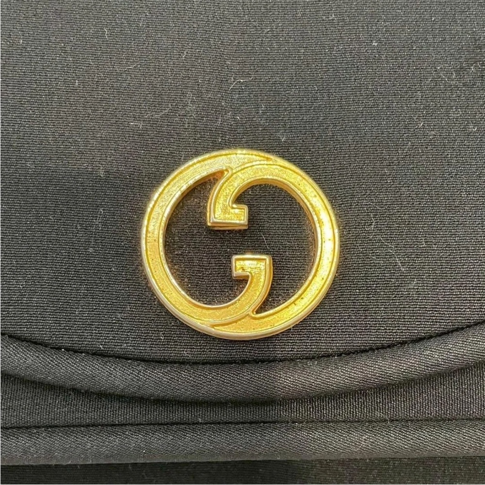 Gucci Black Clutch with Gold Chain Accent - Picture 3 of 13